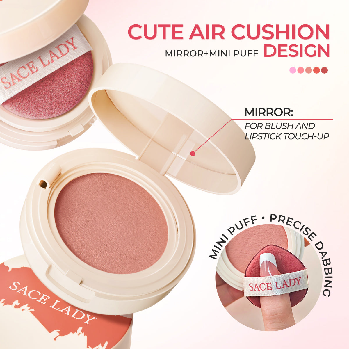 SACE LADY Air Cushion Clay Blush