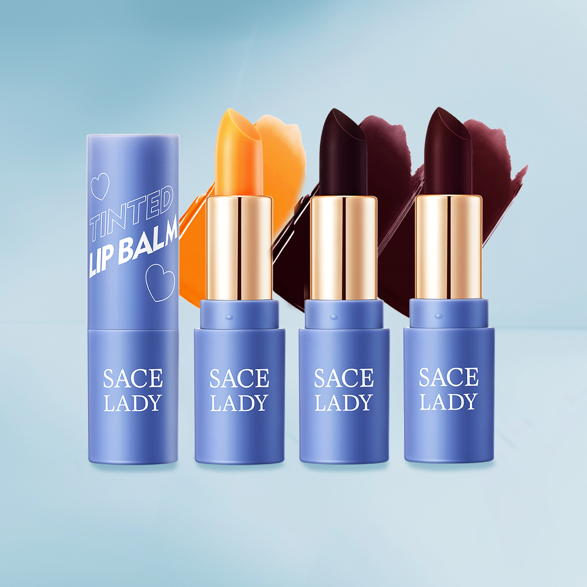 SACE LADY 3 Colors Tinted Lip Balm